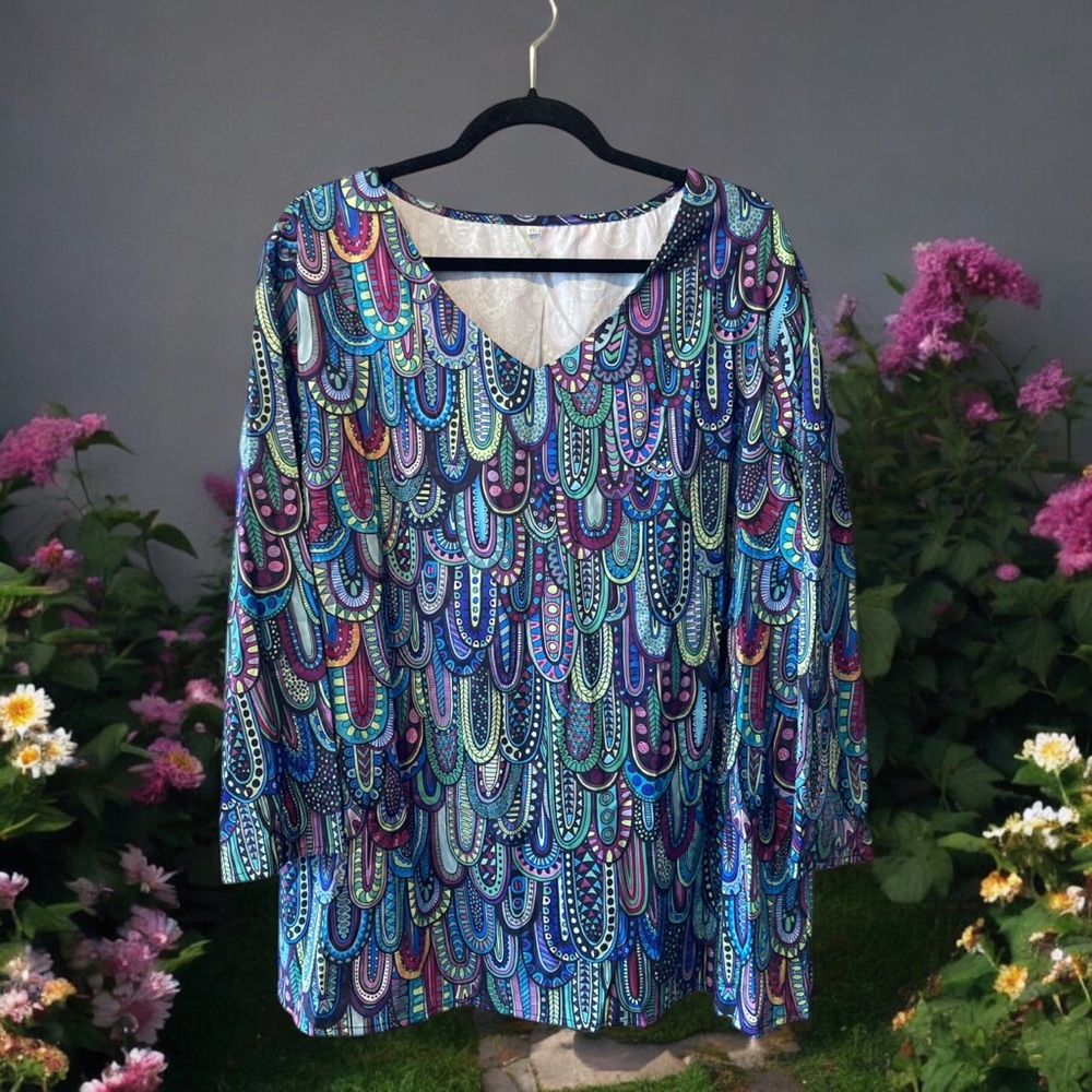 Colourful Patterned Top - Picture 3 of 13
